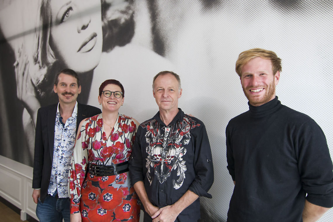 Ulf Helber, Coralie Spitzner, Christian Spitzner und Jakob Willeke